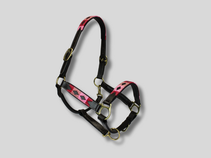 Leather Halter Polo Pink