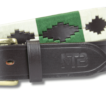 MTB Equestrian - Polo riem Groen Wit - Riem