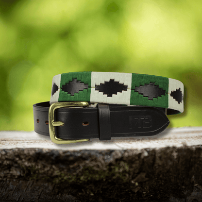MTB Equestrian - Polo riem Groen Wit - Riem