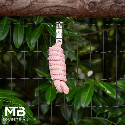 MTB Equestrian - Roze Halstertouw met Safetyclip - 